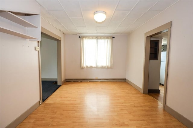 409 Summit St, Grove City Boro, PA 16127 - unfurnished room featuring light wood-type flooring and baseboard heating