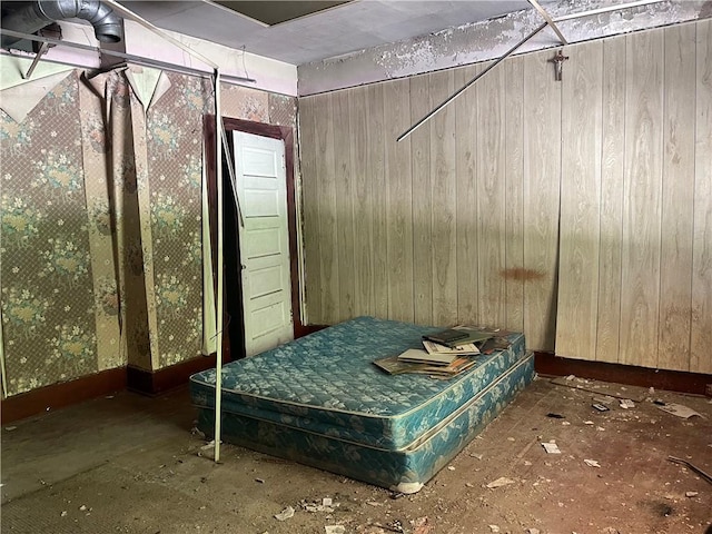189 Beaver St, Leetsdale, PA 15056 - bedroom with wooden walls