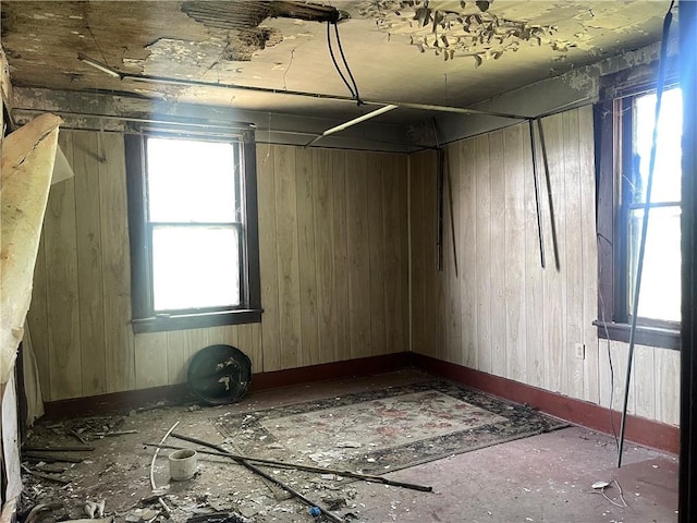 189 Beaver St, Leetsdale, PA 15056 - basement with wooden walls