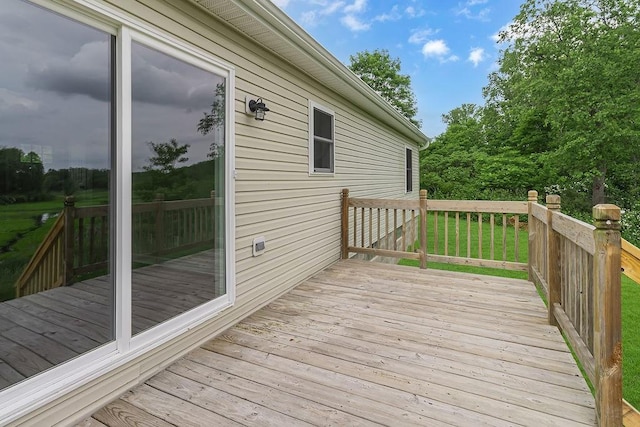 683 Mercer New Wilmington Rd, E Lackawannock Twp, PA 16137 - wooden deck featuring a yard