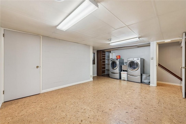 378 Stoneylonesome Rd, Cook Twp, PA 15687 - laundry area with independent washer and dryer and baseboards