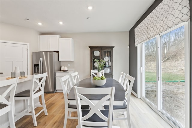 3045 Audrey Dr, Hempfield Twp, PA 15601 - dining room featuring light wood-style floors and recessed lighting
