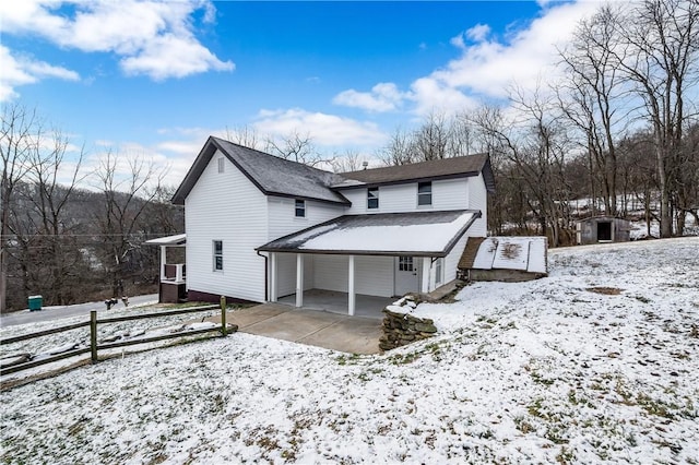 155 Old E Butler Rd, Summit Twp But, PA 16002 - snow covered property with a shingled roof