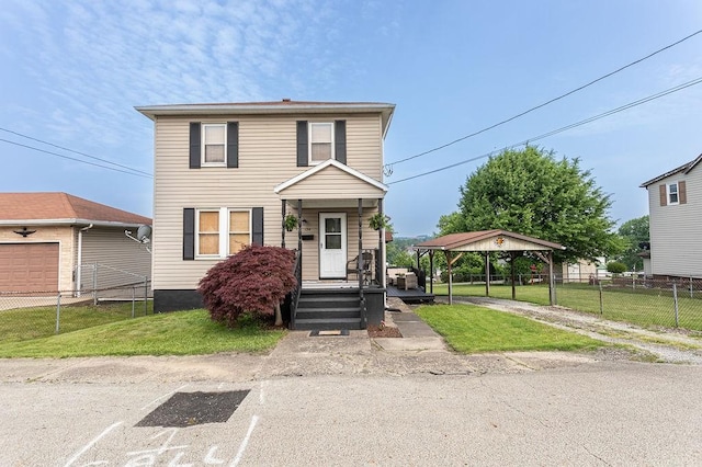 124 Clarendon Ave, South Union Twp, PA 15401 - view of front of property featuring a gazebo