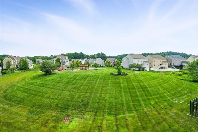 228 Eagle Dr, Cranberry Twp, PA 16066 - view of green lawn featuring a residential view and a gazebo