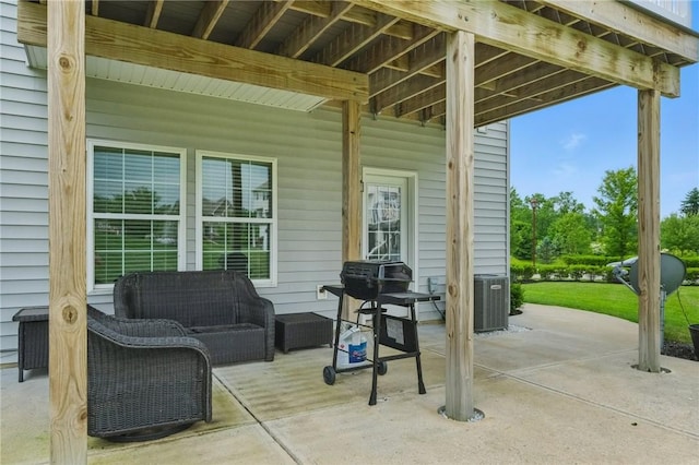 228 Eagle Dr, Cranberry Twp, PA 16066 - view of patio / terrace with an outdoor living space and central AC