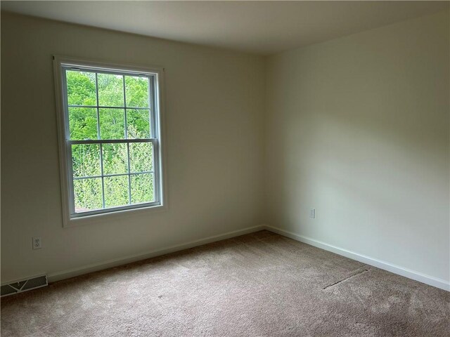 607 Crestview Ln, Lower Burrell, PA 15068 - spare room featuring baseboards, carpet flooring, and plenty of natural light