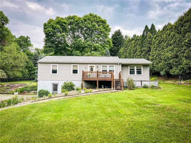 248 Jamisonville Rd, Center Twp But, PA 16001 - back of property featuring a wooden deck