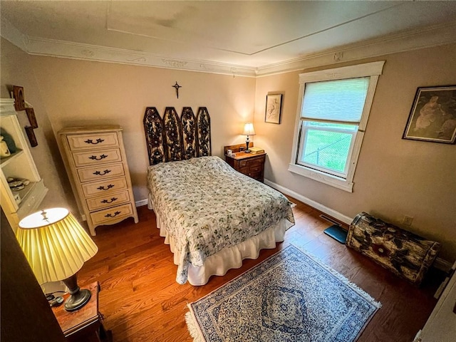 248 Jamisonville Rd, Center Twp But, PA 16001 - bedroom featuring ornamental molding, wood finished floors, and baseboards
