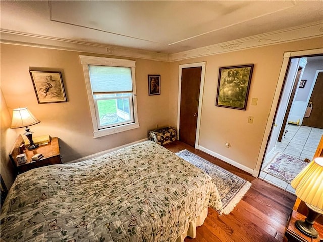 248 Jamisonville Rd, Center Twp But, PA 16001 - bedroom with ornamental molding, wood finished floors, and baseboards