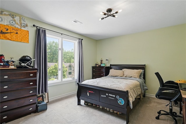 559 Normandy Ct, Fox Chapel, PA 15238 - bedroom with multiple windows, light colored carpet, and baseboards
