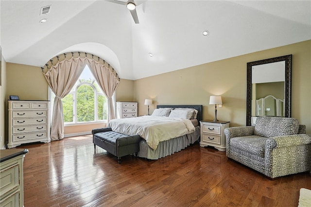 559 Normandy Ct, Fox Chapel, PA 15238 - bedroom with lofted ceiling and wood finished floors