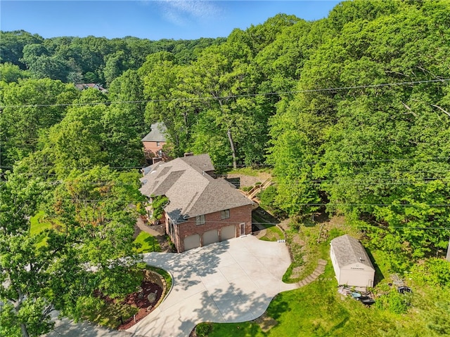 559 Normandy Ct, Fox Chapel, PA 15238 - view from above of property with a forest