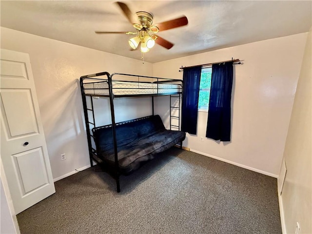 121-123 4th Ave, Scottdale, PA 15683 - carpeted bedroom with baseboards and ceiling fan