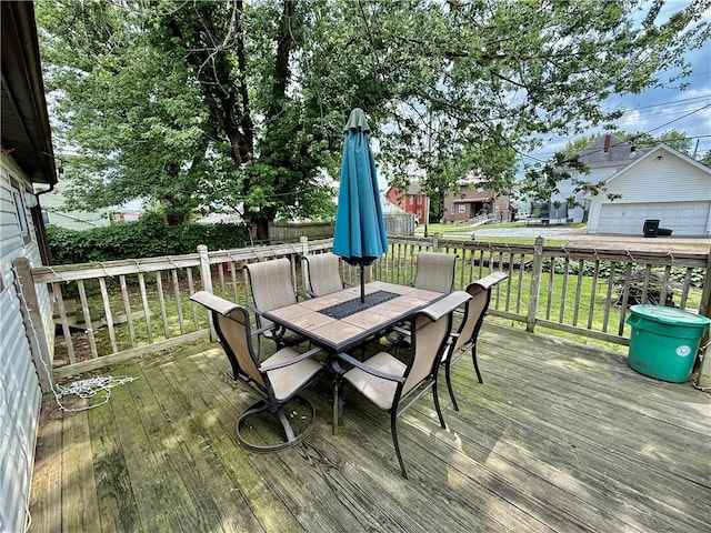 121-123 4th Ave, Scottdale, PA 15683 - wooden deck featuring outdoor dining area