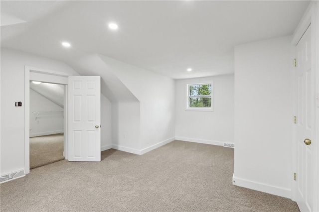 10 Neptune Dr, Robinson Twp Nwa, PA 15136 - additional living space featuring carpet floors, recessed lighting, and vaulted ceiling