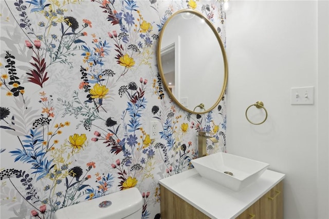10 Neptune Dr, Robinson Twp Nwa, PA 15136 - half bathroom featuring vanity and toilet