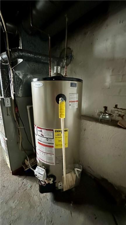 820-822 Main St, Springdale Twp, PA 15049 - utility room with water heater