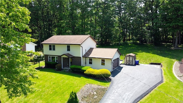 452 Cherokee Dr, Center Twp But, PA 16001 - view of front of home with a front lawn and an attached garage