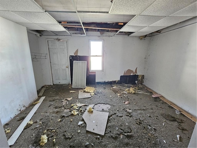 54 Elm St, Natrona Hts/Harrison Twp, PA 15065 - unfurnished room featuring a drop ceiling
