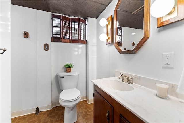 404 Neola Cir, Ross Twp, PA 15237 - bathroom with vanity, toilet, and baseboards