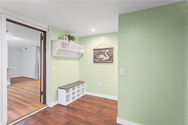 203 W Hutchinson Ave, Regent Square, PA 15218 - mudroom featuring wood finished floors and recessed lighting