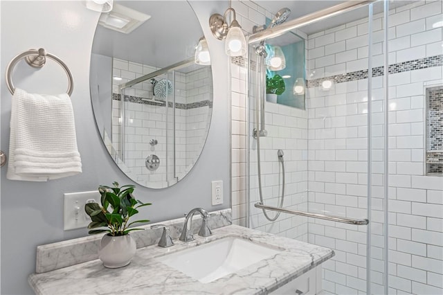 203 W Hutchinson Ave, Regent Square, PA 15218 - bathroom with vanity and a shower stall