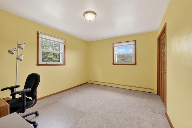 1990 Robbins Station Rd, North Huntingdon, PA 15642 - unfurnished office featuring baseboard heating and carpet floors