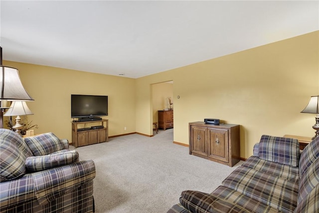 1990 Robbins Station Rd, North Huntingdon, PA 15642 - living area featuring light colored carpet and baseboards