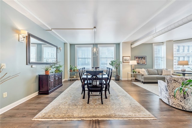 306 4th Ave Unit 902, Downtown Pgh, PA 15222 - dining space featuring dark wood-style flooring
