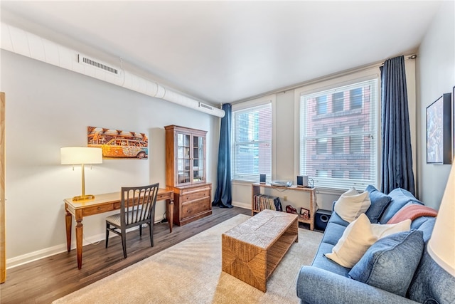 306 4th Ave Unit 902, Downtown Pgh, PA 15222 - office with wood finished floors and baseboards
