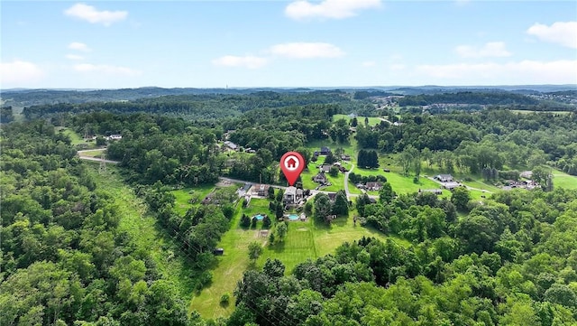 711 SE Simpson Howell, Elizabeth Twp/Boro, PA 15037 - aerial view of property and surrounding area featuring a forest