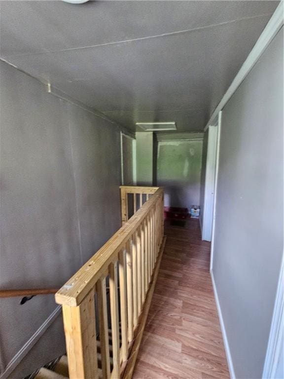 105 Longfellow St, Vandergrift Wml, PA 15690 - hall with an upstairs landing and wood finished floors