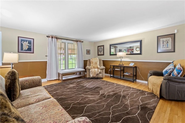 3102 Albine Dr, Shaler, PA 15116 - living room with wood finished floors and baseboards