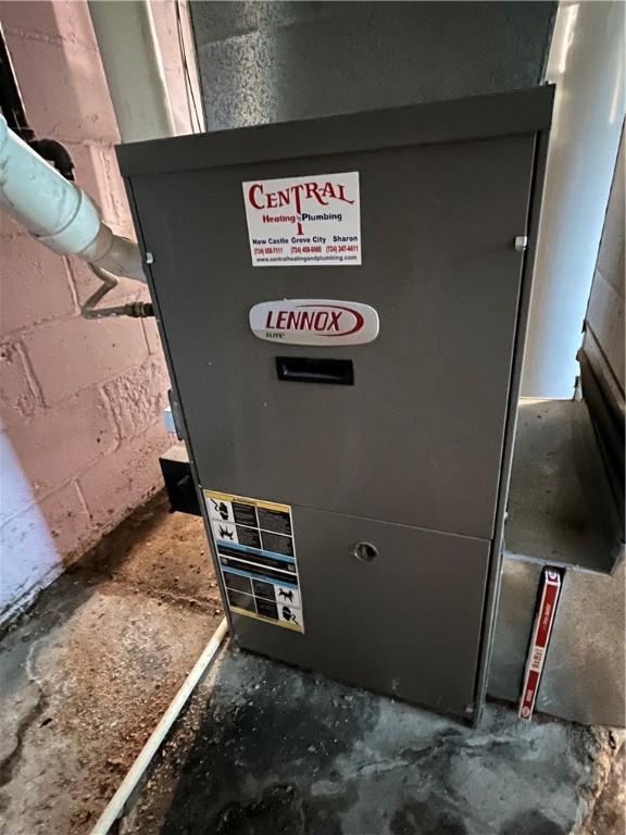 231 Center St, Slippery Rock Boro, PA 16057 - utilities with heating unit