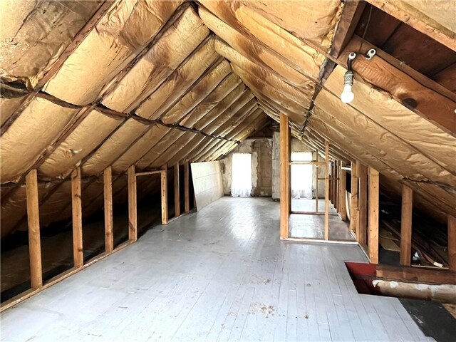231 Center St, Slippery Rock Boro, PA 16057 - view of unfinished attic