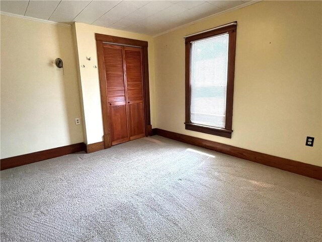 231 Center St, Slippery Rock Boro, PA 16057 - spare room with ornamental molding and light carpet