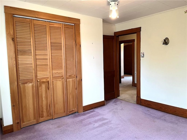 231 Center St, Slippery Rock Boro, PA 16057 - unfurnished bedroom featuring light carpet and a closet