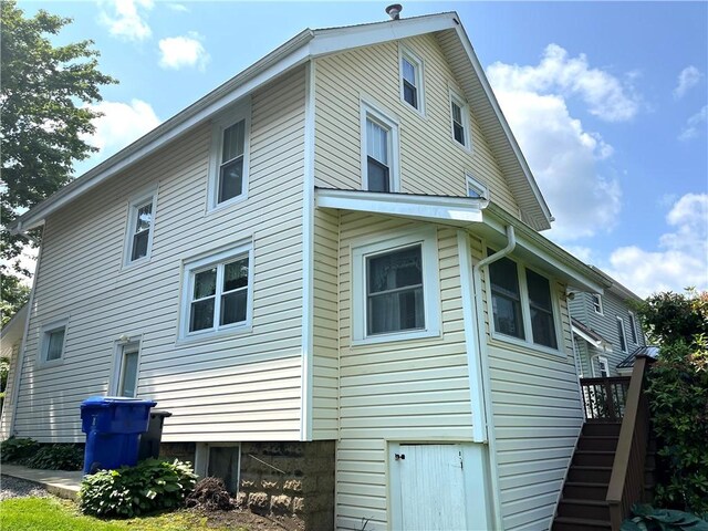 231 Center St, Slippery Rock Boro, PA 16057 - view of property exterior featuring stairs