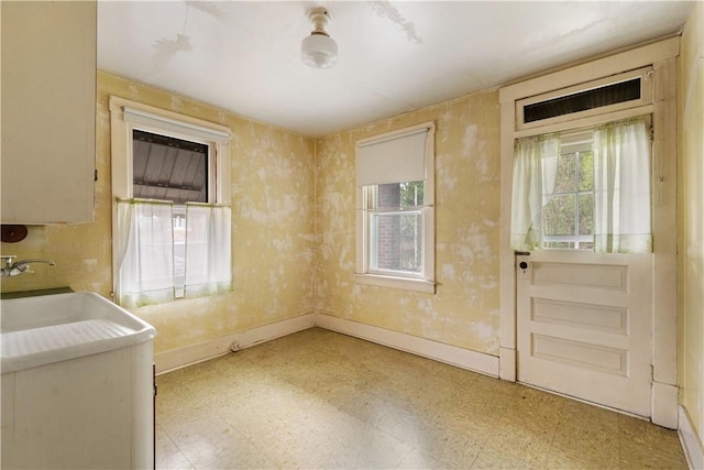 903 11th St, Ambridge, PA 15003 - unfurnished dining area featuring plenty of natural light and light flooring