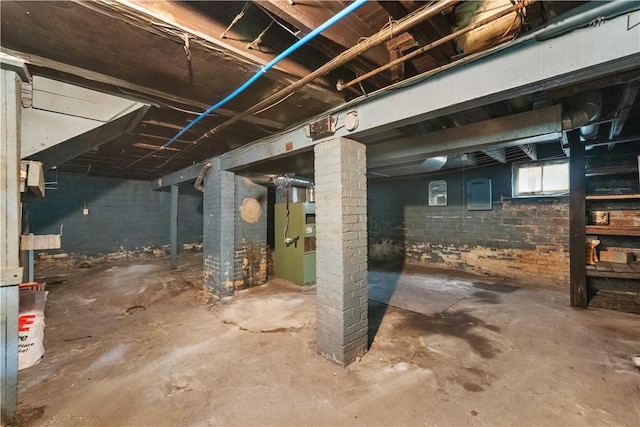 903 11th St, Ambridge, PA 15003 - below grade area featuring heating unit and electric panel