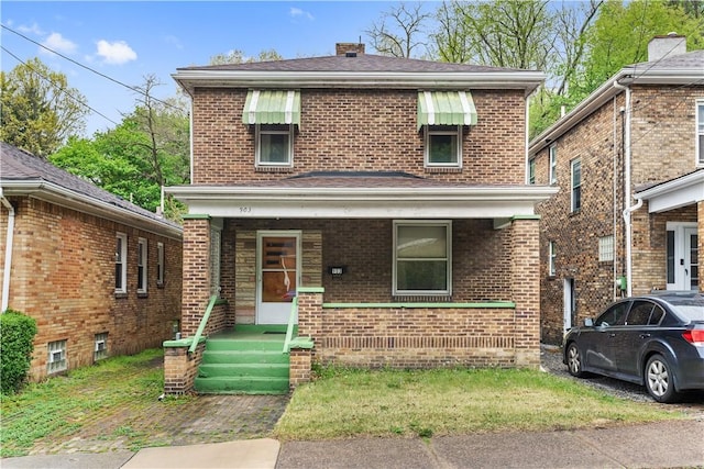 903 11th St, Ambridge, PA 15003 - traditional style home featuring brick siding and a chimney