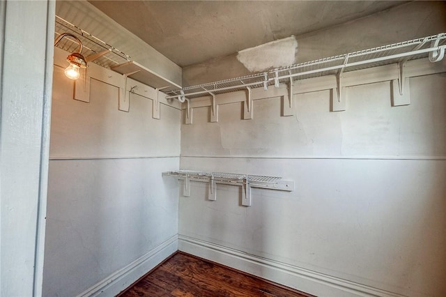 1457 Orator St, Crafton Heights, PA 15204 - walk in closet featuring dark wood finished floors