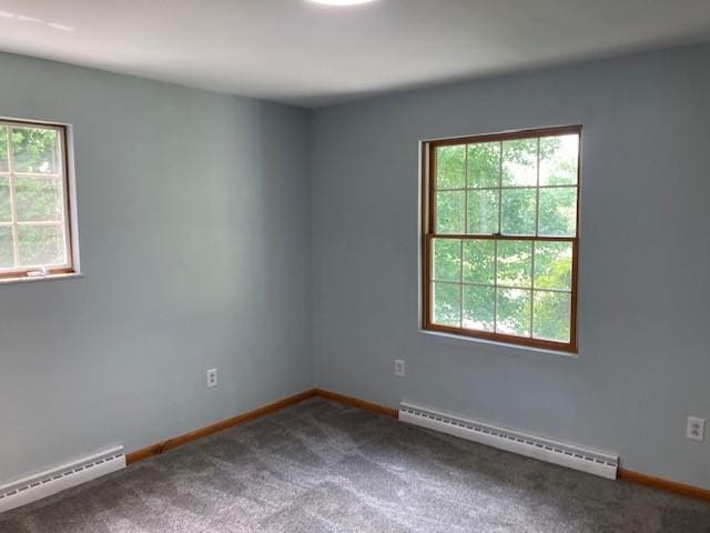 1014 State Rd, Monessen, PA 15062 - carpeted spare room featuring a baseboard radiator