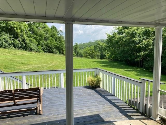 1014 State Rd, Monessen, PA 15062 - wooden deck featuring a lawn