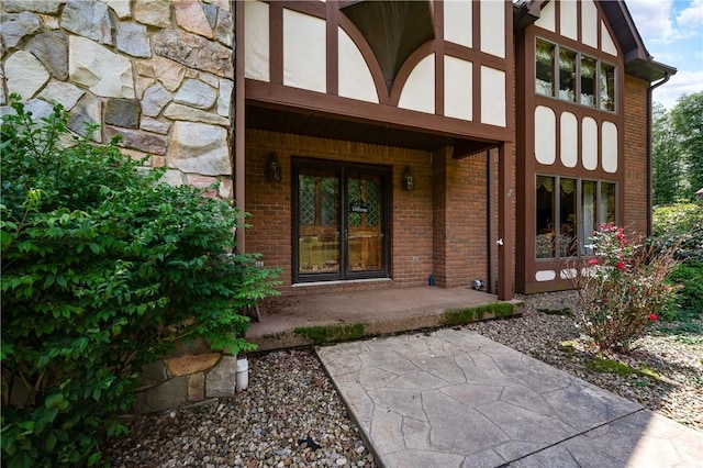 109 Old Hickory Ln, Pine Twp Mer, PA 16127 - view of exterior entry featuring brick siding and stone siding