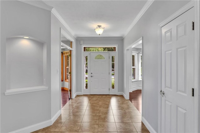 360 Steeplechase Dr, Cranberry Twp, PA 16066 - tiled entrance foyer featuring ornamental molding