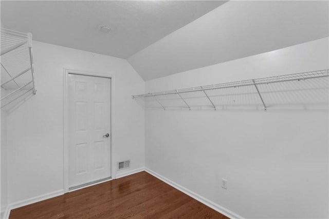 360 Steeplechase Dr, Cranberry Twp, PA 16066 - spacious closet with dark wood-type flooring and lofted ceiling