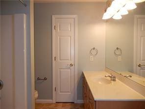 360 Steeplechase Dr, Cranberry Twp, PA 16066 - bathroom with a chandelier, vanity, and a shower