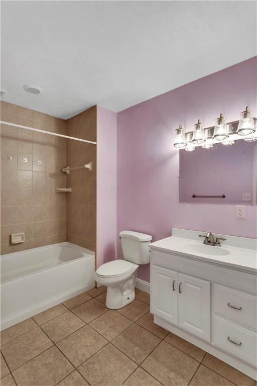 360 Steeplechase Dr, Cranberry Twp, PA 16066 - full bathroom featuring vanity, tile patterned floors, and shower / bathtub combination